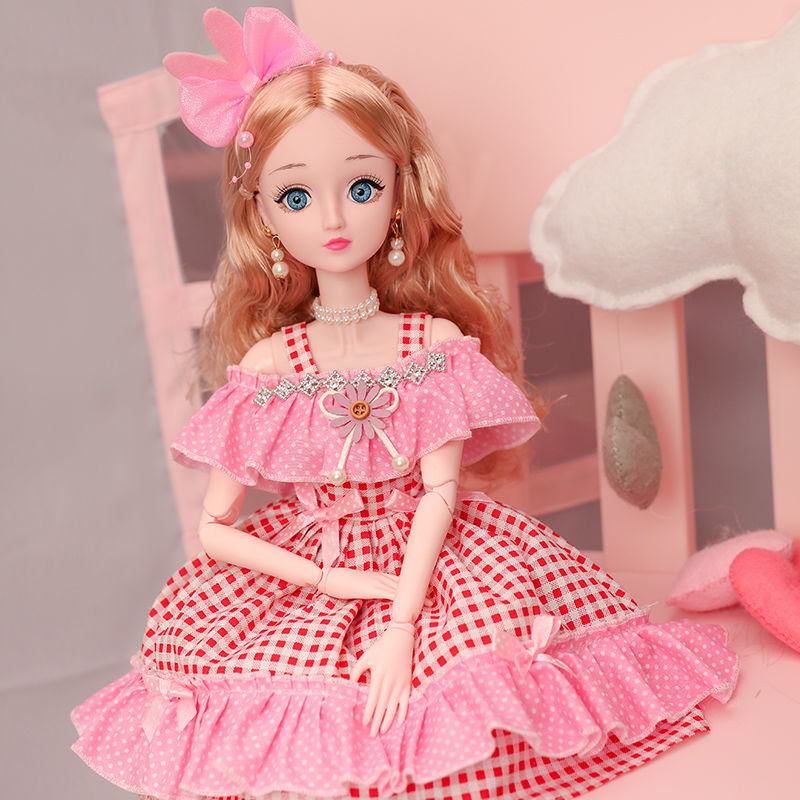 60cm beautiful girl doll with blue eyes and princess design