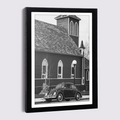 Nordic black wooden photo frame for family photos and canvas wall art