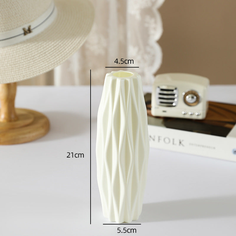 silver willow plastic flower vase for hydroponic plants and home decoration