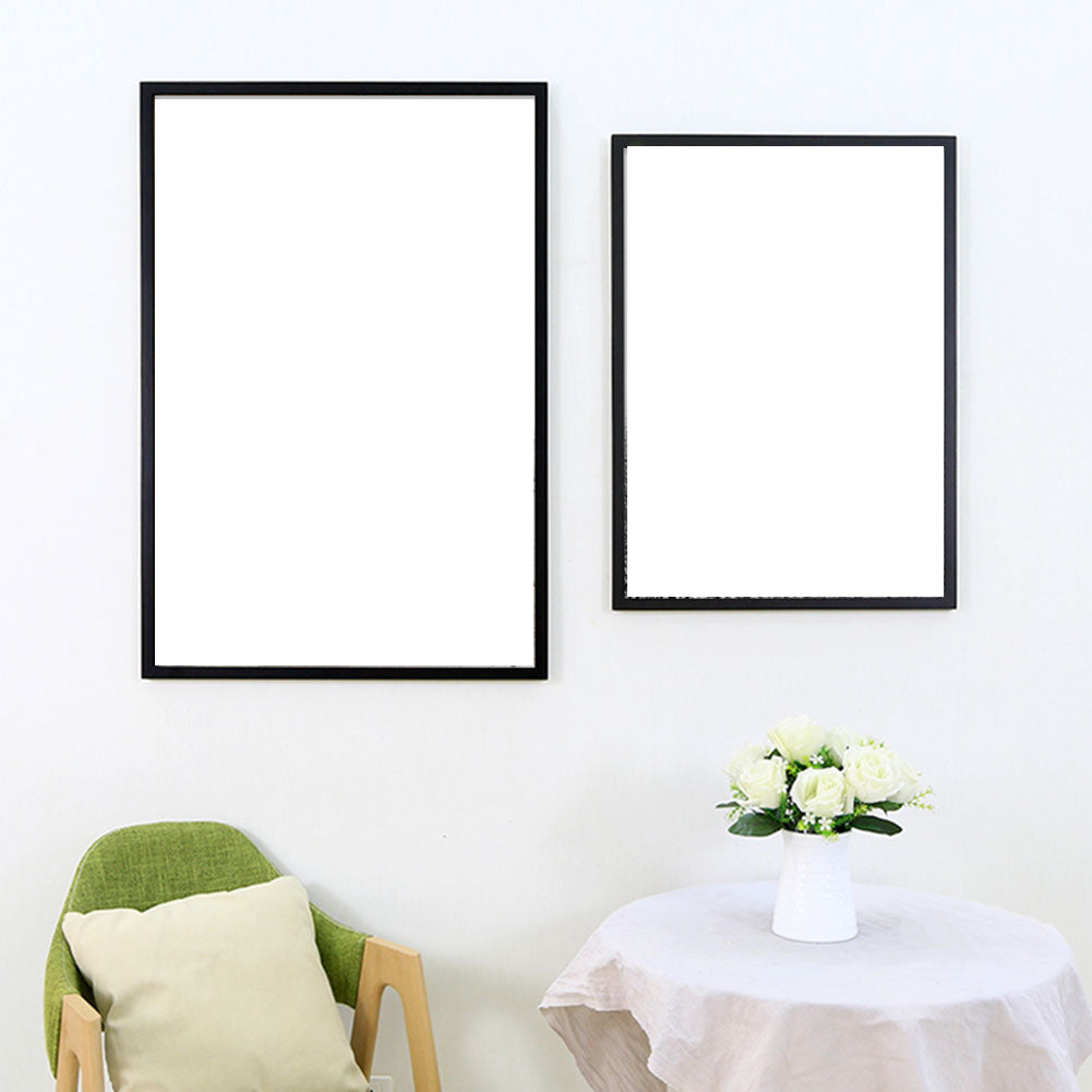 Simple aluminum alloy photo frame with thin edge for wall hanging home decor