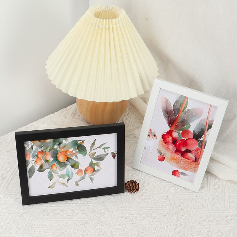 Wooden photo frame 10x15cm for wall hanging and table stand home decor