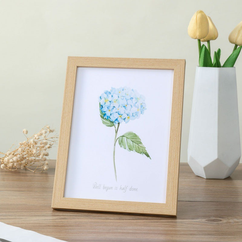 Wooden photo frame 10x15cm for wall hanging and table stand home decor